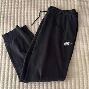Nike Black Joggers with White Logo